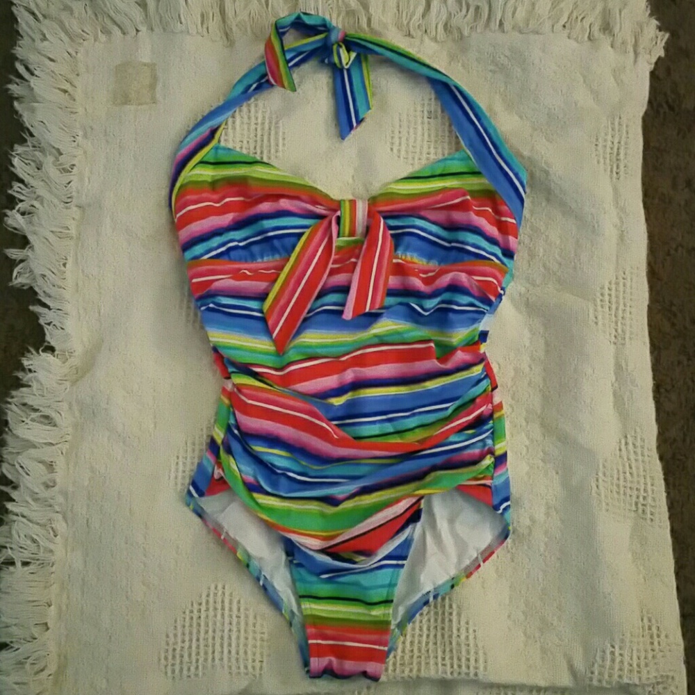 Seafolly one piece tropical colors